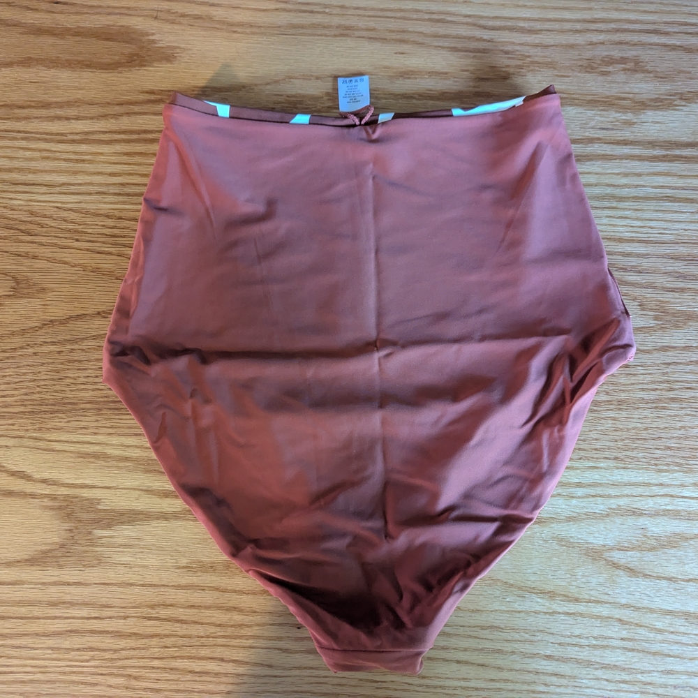 High-Waisted Rust Bikini Bottom - Picture 3 of 3